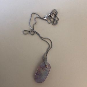 Kendra Scott Inez Silver Long Pendant Necklace